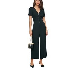 Reformation Black Jumpsuit